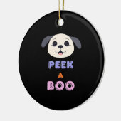 Peekaboo Basic-ontwerp Keramisch Ornament (Links)
