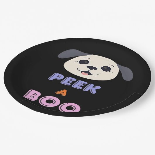 Peekaboo Basic-ontwerp Papieren Bordje (Gekanteld)
