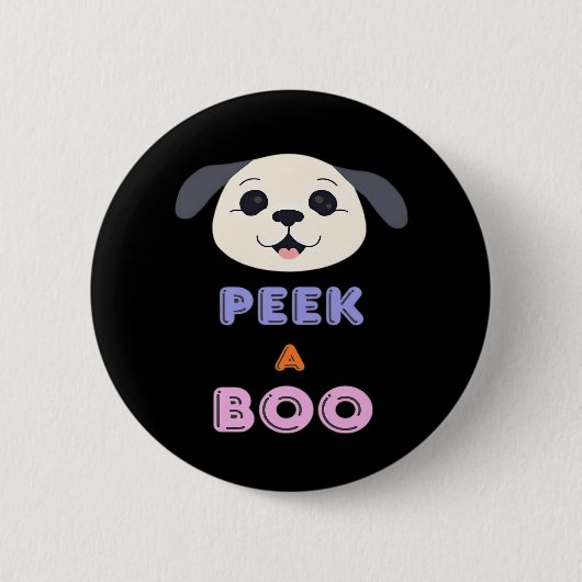 Peekaboo Basic-ontwerp Ronde Button 5,7 Cm (Voorkant)