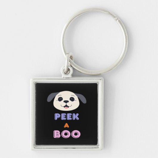 Peekaboo Basic-ontwerp Sleutelhanger (Voorkant)