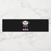 Peekaboo Basic-ontwerp Waterfles Etiket (Enkel label)