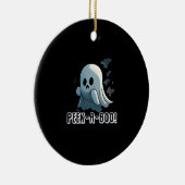 Peekaboo Basic Slogan Keramisch Ornament (Rechts)