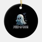 Peekaboo Basic Slogan Keramisch Ornament (Voorkant)