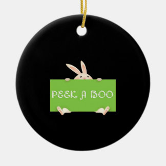 Peekaboo Bunny Keramisch Ornament