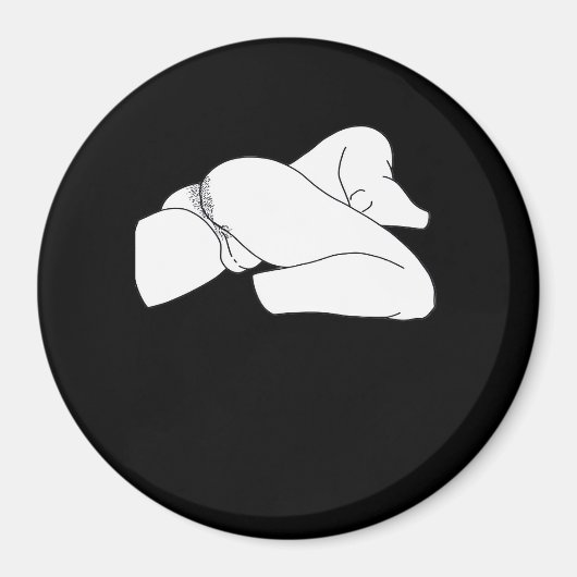 Peekaboo Classic Funny Magneet (Voorkant)