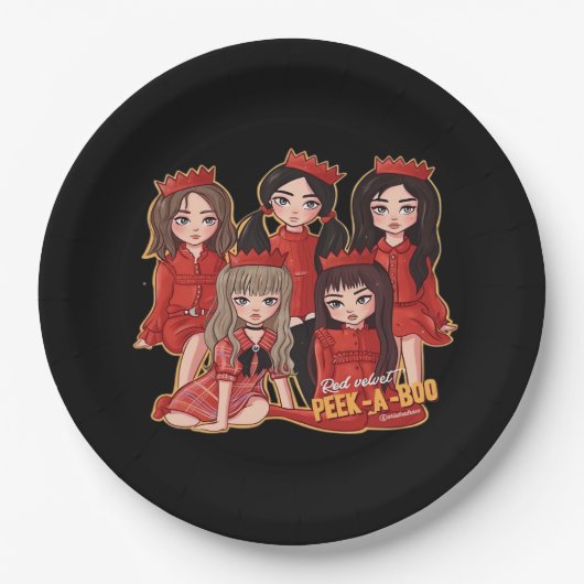 Peekaboo Cosy Autumn Papieren Bordje (Voorkant)