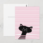 Peekaboo! Cute Black Cat - Briefkaart (Voorkant / Achterkant)
