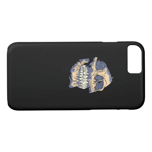 Peekaboo Death Skull Case-Mate iPhone Case (Achterkant (Horizontaal))