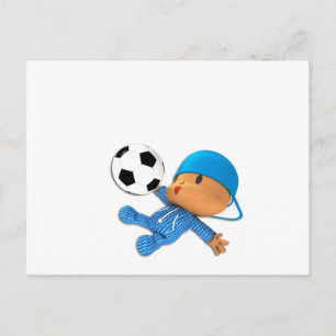 Peekaboo football briefkaart