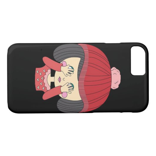 Peekaboo Girl Luiaard Design Case-Mate iPhone Case (Achterkant (Horizontaal))