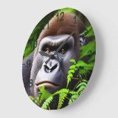 Peekaboo Gorilla, horloge murale (Angle)