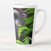 Peekaboo Gorilla, Latte Café Mug (Droite)