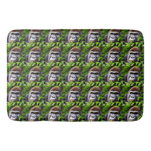Peekaboo Gorilla, Memory Foam Bathmat Badmat