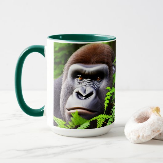Peekaboo Gorilla, Mug Combo Café (Avec donut)