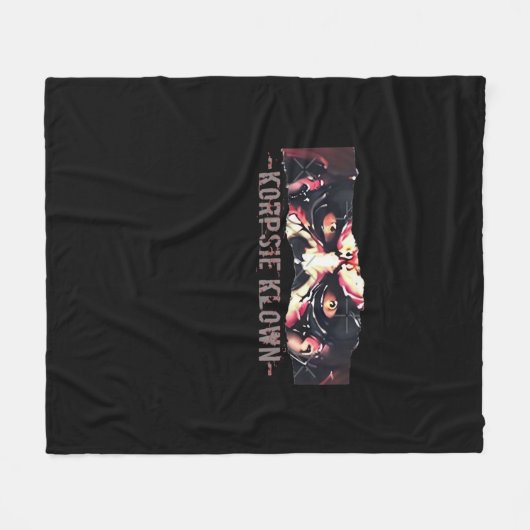 Peekaboo grafische herfstvibes fleece deken (Voorkant (Horizontaal))