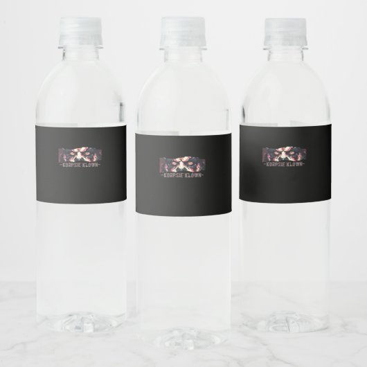 Peekaboo grafische herfstvibes waterfles etiket (Flessen)