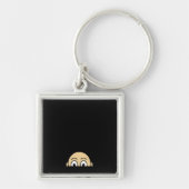 Peekaboo Graphic Basic-prijsopgave Sleutelhanger (Voorkant)