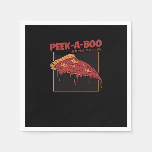 Peekaboo Grappig Quote Servet (Voorkant)