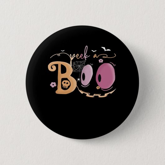 Peekaboo Halloween Essential Sloth Ronde Button 5,7 Cm (Voorkant)