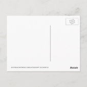 Peekaboo | Illustratie Waterverf zwarte kat Briefkaart (Achterkant)