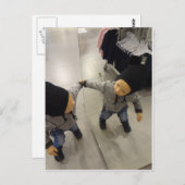 Peekaboo! Kiekeboe! Briefkaart (Voorkant / Achterkant)