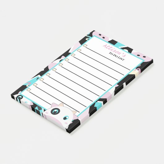 Peekaboo-Koe Post-it® Notes (Schuin)