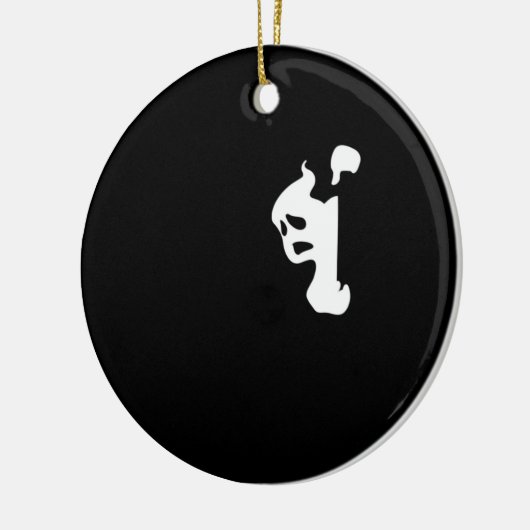 Peekaboo Lazy Sloth Keramisch Ornament (Links)