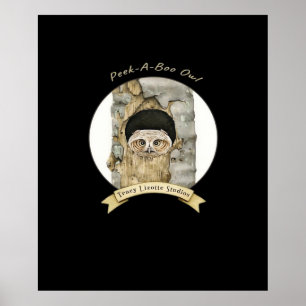 Peekaboo meme ontwerp voor Halloween Poster