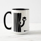 Peekaboo Ostrich Funny Mug (Gauche)