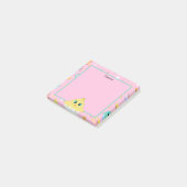 Peekaboo Pink Baby Chick Post-it® Notes (Schuin)