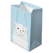 Peekaboo Polar Beer Gift Bag Medium Cadeauzakje (Achterkant Gekanteld)