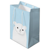 Peekaboo Polar Beer Gift Bag Medium Cadeauzakje (Voorkant Gekanteld)