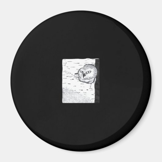 Peekaboo Schattige Basic Magneet (Voorkant)