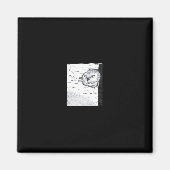 Peekaboo Schattige Basic Magneet (Voorkant)