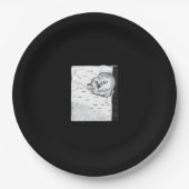 Peekaboo Schattige Basic Papieren Bordje (Voorkant)