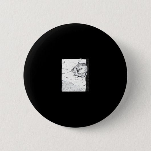 Peekaboo Schattige Basic Ronde Button 5,7 Cm (Voorkant)