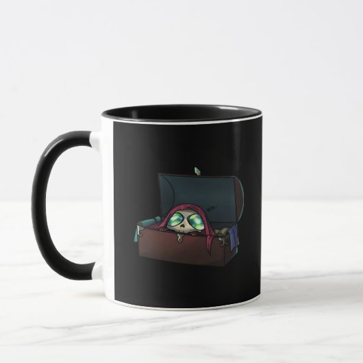 Peekaboo Sloth Halloween Mok (Links)