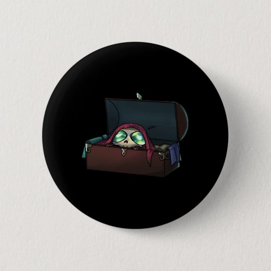 Peekaboo Sloth Halloween Ronde Button 5,7 Cm (Voorkant)