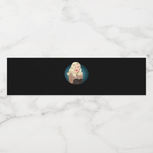 Peekaboo Spooky Quote Waterfles Etiket (Enkel label)