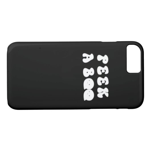 Peekaboo Spooky Slogan Case-Mate iPhone Case (Achterkant (Horizontaal))