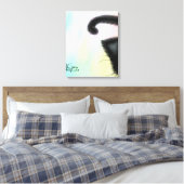 Peekaboo Stretched Canvas Afdruk (Insitu (Slaapkamer))