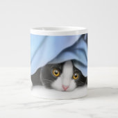 Peekaboo Tuxedo Kitten Specialty Mokken (Voorkant)