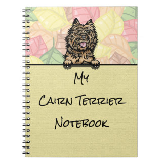 Peeking Cairn Bull Terrier notitieboek