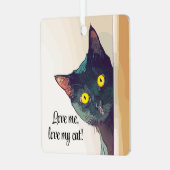 Peeking Cat Design Ornement (Avant gauche)