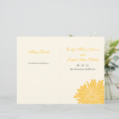 Peeking Chrysanthemum Programme de mariage (Debout devant)