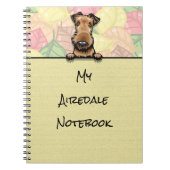 Peeking Cute Airedale carnet (Devant)