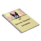 Peeking Cute Boston Terrier carnet (Côté Droit)