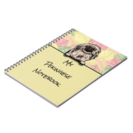 Peeking Cute carnet Pekingese (Côté gauche)