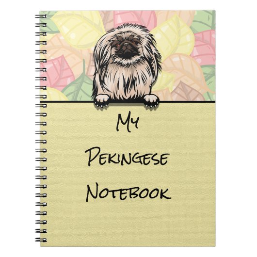Peeking Cute carnet Pekingese (Devant)