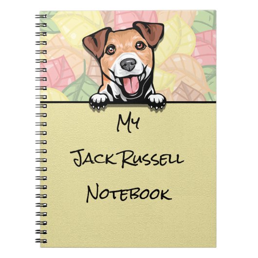 Peeking Cute Jack Russell Terrier carnet (Devant)